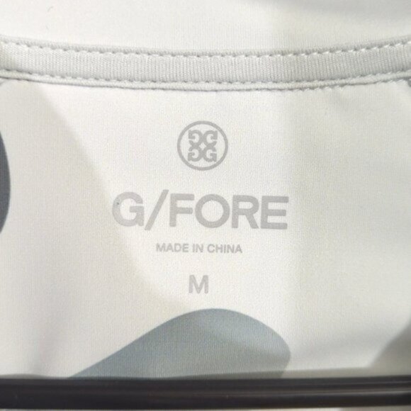 G/Fore 1/4 Zip Top Men's M Gray Gradient Camo Nimbus Tech Interlock Performance - Picture 3 of 12